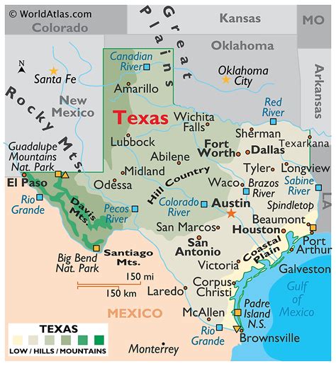 mapa de texas